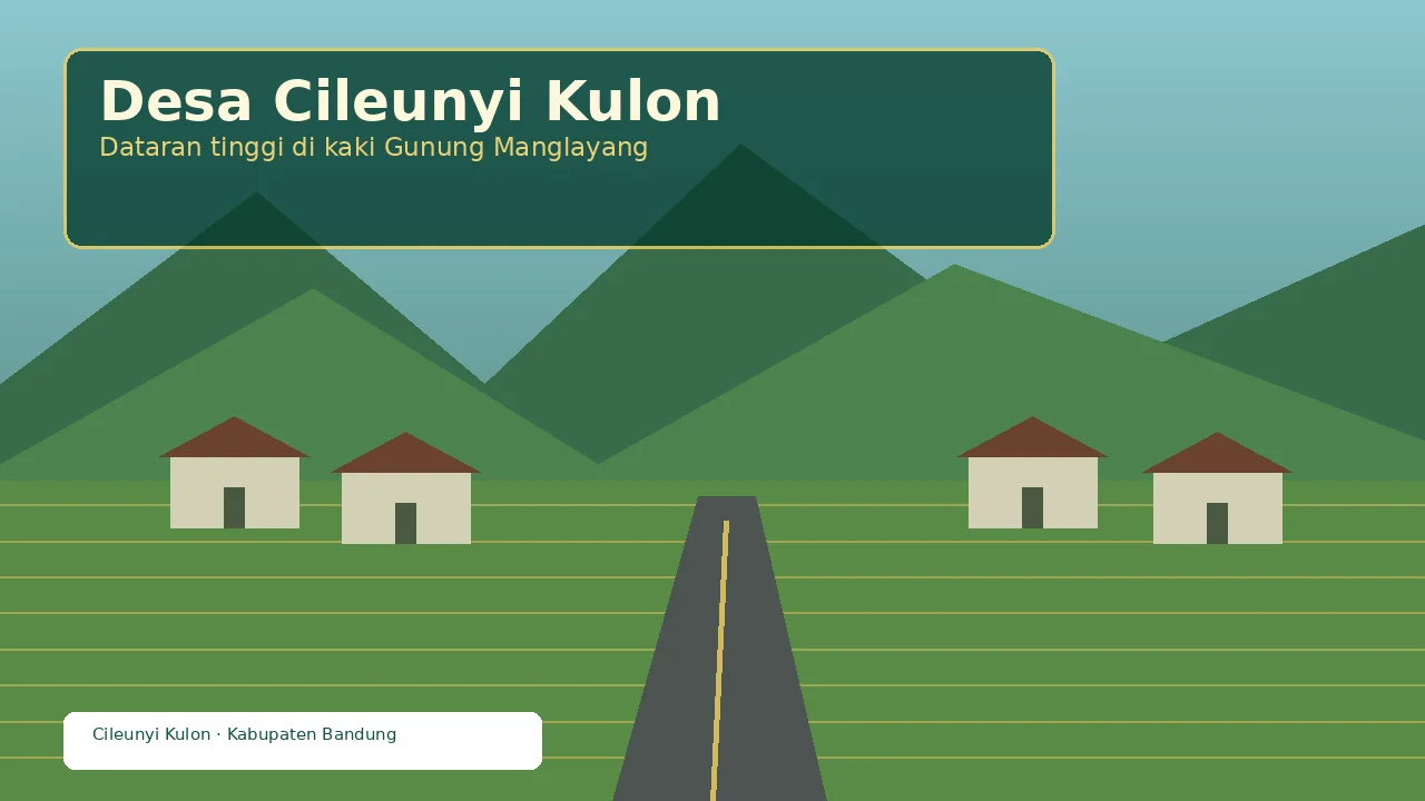 Ilustrasi lingkungan Desa Cileunyi Kulon