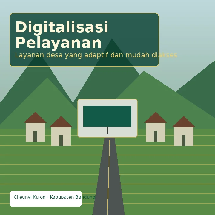 Ilustrasi Digitalisasi Layanan Desa Cileunyi Kulon