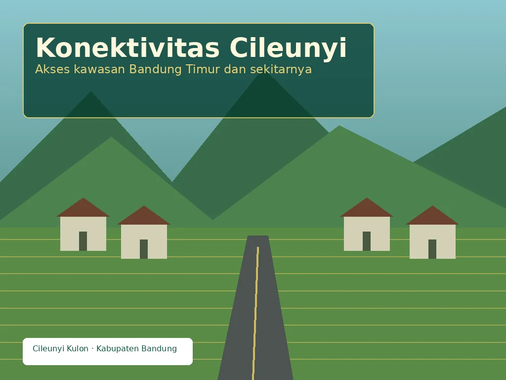 Ilustrasi konektivitas Desa Cileunyi Kulon