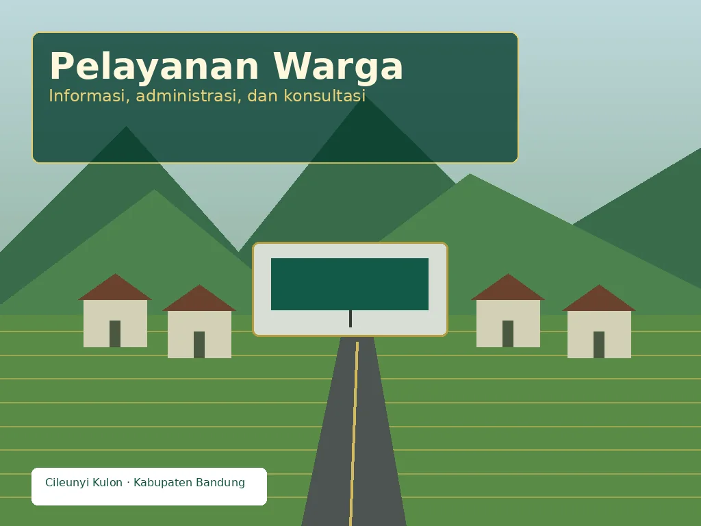 Ilustrasi pelayanan Pemerintah Desa Cileunyi Kulon