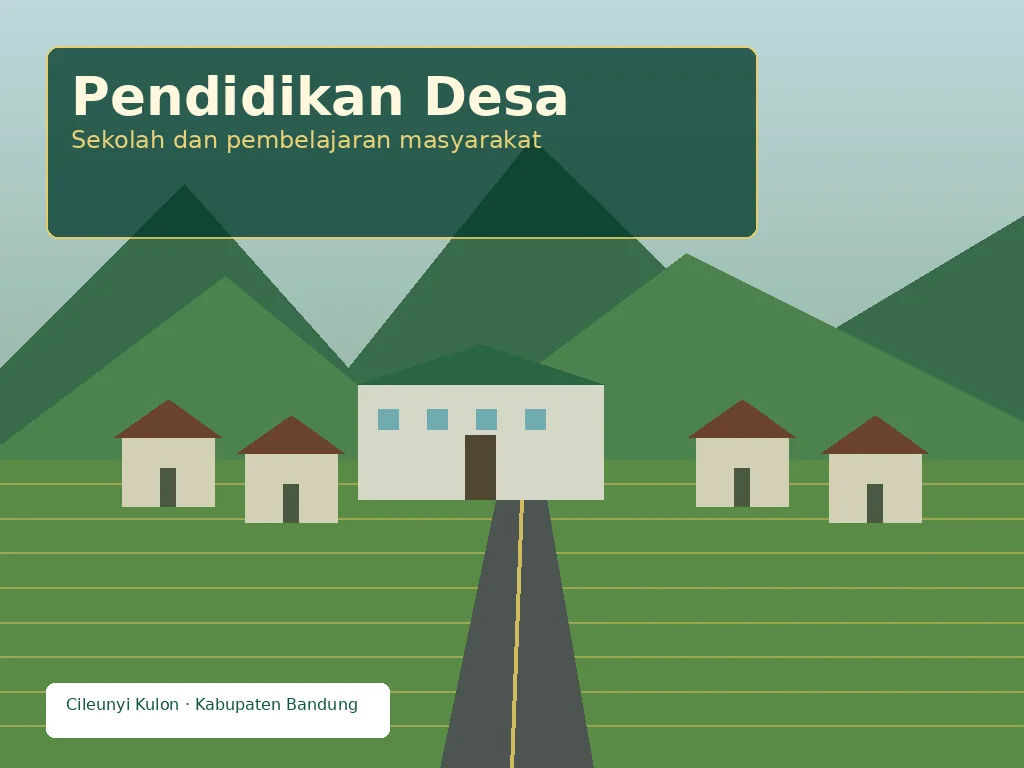 Ilustrasi Pertanian & pertanian, budaya lokal dan UMKM Desa Cileunyi Kulon